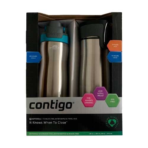 Contigo Stainless Steel 2 Unid Autoseal