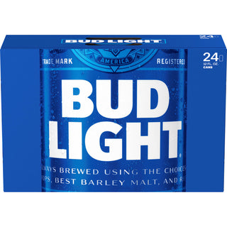 Caja de cerveza en lata bud light