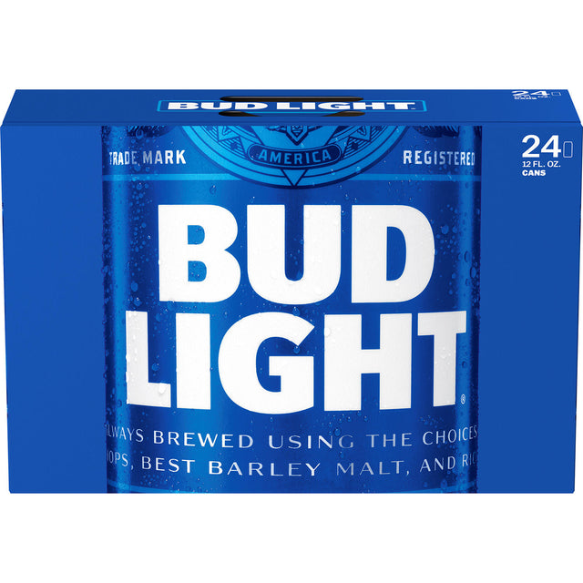 Caja de cerveza en lata bud light
