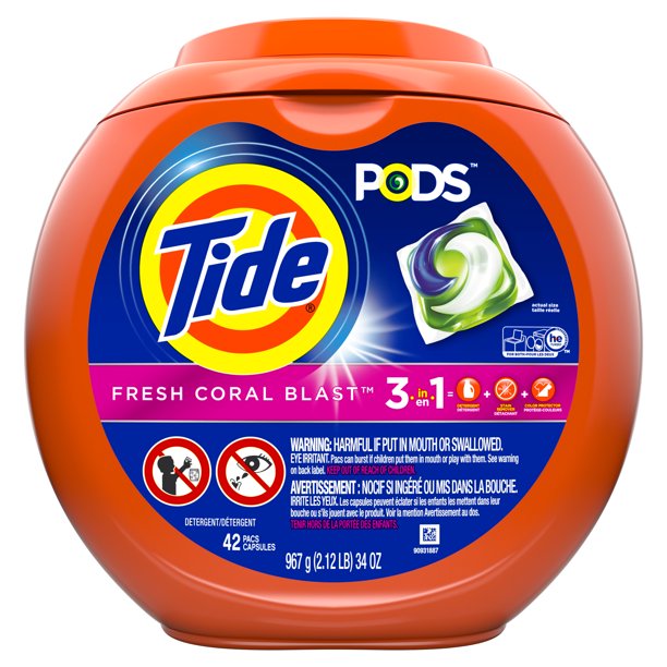 Detergente Tide Capsulas 3 en 1